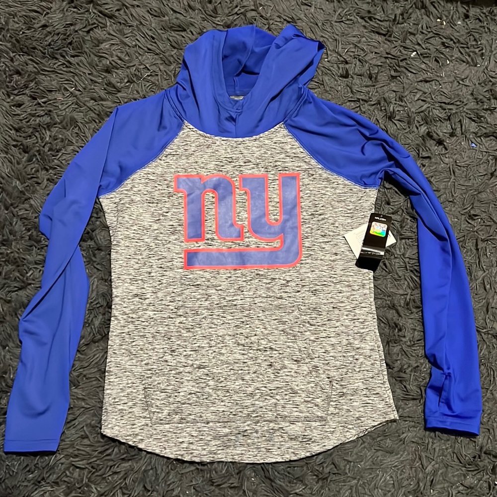 NWT NY Giants Women’s Thin Hooded Fleece Size S